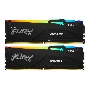 Оперативная память Kingston Fury Beast, DDR5, 32GB (2x16GB), 6000MHz, CL36, с радиаторами, RGB, черный