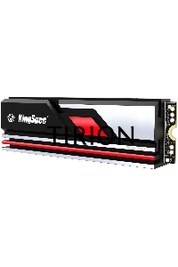 Накопитель SSD KingSpec XG7000-2TB PRO, 2Tb, M.2 2280, PCIe 4.0 x4, NVMe, R/W 7400/6600, с радиатором