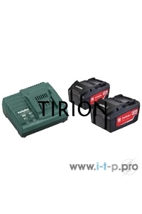 Набор аккумуляторов Metabo в + ЗУ 2 акк 4.0Ач 18В+ЗУ ASC 30-36
