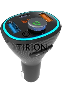 Автомобильный FM-модулятор Ritmix FMT-B300 черный BT USB (80000849)