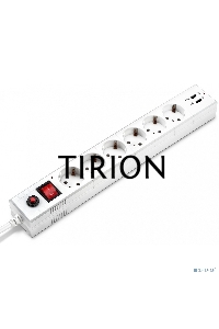 Сетевой фильтр Buro BU-SP3_USB_2A-W 3м (6 розеток) белый (коробка)