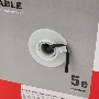 Кабель витая пара REXANT U/UTP, категория 5e, ZH нг(А)-HF, 4PR, 24AWG, внешний, черный, 305 м