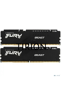 Оперативная память Kingston Fury Beast, DDR5, 32GB (2x16GB), 5600MHz, CL40, с радиаторами, черный
