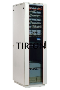 Шкаф телеком. напольный 42U (600x1000) дверь стекло (ШТК-М-42.6.10-1ААА) (3 коробки)