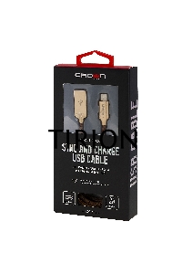 Кабель Crown USB - USB Type-C CMCU-3132C brown