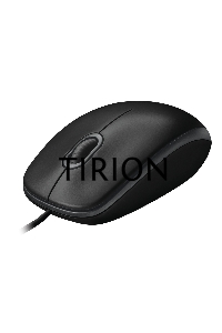 Мышь проводная Logitech B100 черный, 1000 dpi, USB, кнопки - 3