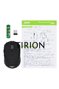 Мышь беспроводная Acer OMR050 черный, 1600 dpi, радиоканал, Bluetooth, USB, кнопки - 6