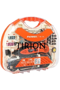 Гравер электрический PATRIOT EE 111 с гибким валом, 140Вт, 210 насадок в комплекте, кейс