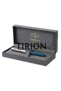 Ручка перьевая Parker 51 Core (CW2123506) Teal Blue CT F сталь нержавеющая подар.кор.