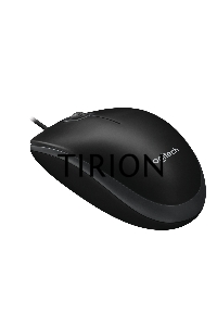 Мышь проводная Logitech B100 черный, 1000 dpi, USB, кнопки - 3
