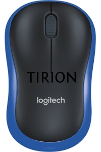 Мышь беспроводная Logitech M185 синий, 1000 dpi, радиоканал, USB, кнопки - 3