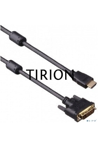 Кабель HDMI-DVI ExeGate EX-CC-HDMIM-DVIM-1.8 (19M/25M, dual link, 2 фильтра, 1,8м, позолоченные контакты)