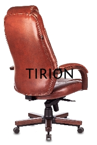 Кресло руководителя Бюрократ T-9923WALNUT светло-коричневый Leather Eichel кожа крестовина металл/дерево