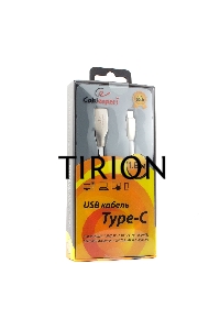 Кабель USB 2.0 Cablexpert CC-G-USBC01W-1.8M, AM/Type-C, серия Gold, длина 1.8м, белый, блистер