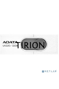 Флеш диск 32GB ADATA UV220, USB 2.0, белый/серый