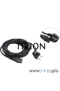 Кабель компьютер-розетка 220V (EURO) <VDE> 3G*0,75mm2 VCOM {CE021-CU} 5м