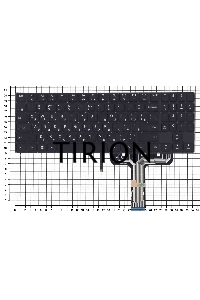 Клавиатура для ноутбука Lenovo Legion Y730-15ICH  черная с цветной подсветкой