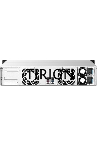Сетевое хранилище без дисков SMB QNAP TS-1273AU-RP-8G NAS 12 HDD trays, 2x 2.5 GbE, rackmount, 2 PSU. 4-core AMD V1500B  2,2 GHz , RAM 8 GB (8 GB UDIMM DDR4 (1 x 8 GB) up to 32 GB (2 x 16 GB)). W/o rail kit RAIL-B02