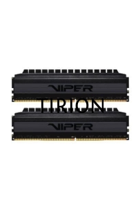 Оперативная память Patriot Viper 4 Blackout, DDR4, 8GB (2x4 GB), 3000 MHz, CL16, радиатор, черный
