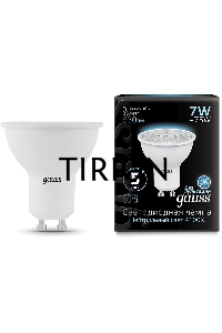 Лампа светодиодная LED MR16 GU10 7Вт 4100К 1/10/100 Gauss 101506207