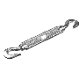 Талреп STAYER DIN 1480, крюк-крюк, М16, 2 шт, оцинкованный, 30525-16