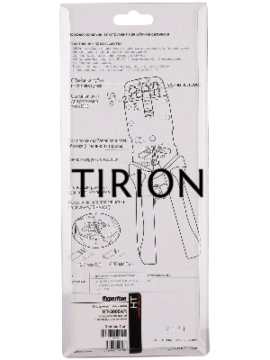 Инструмент обжимной Hyperline HT-3008AR для RJ-45/RJ-12/RJ-11 (упак:1шт) черный/красный