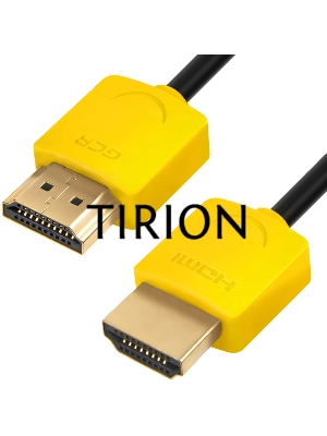 Кабель Greenconnect  SLIM 2.0m HDMI 2.0, желтые коннекторы Slim, OD3.8mm, HDR 4:2:2, Ultra HD, 4K 60 fps 60Hz, 3D, AUDIO, 18.0 Гбит/с, 32/32 AWG, GCR-51576 Кабель Greenconnect  SLIM 2.0m HDMI 2.0, желтые коннекторы Slim, OD3.8mm, HDR 4:2:2, Ultra HD, 4K 6