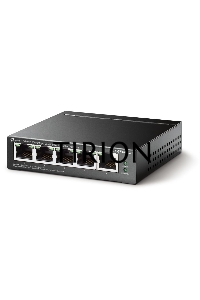 Коммутатор 5-Port 10/100Mbps Unmanaged Switch with 4-Port PoE, meta case, desktop mount, PoE budget 41W.