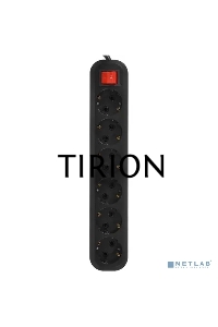 Сетевой фильтр 5bites SP6B-350 6S / 3*1.5MM2 / 16A / ABS / 5M / BLACK
