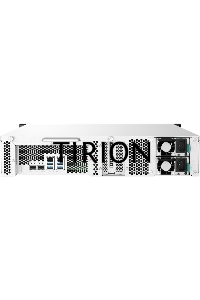 Сетевое хранилище без дисков SMB QNAP TS-1232PXU-RP-4G 12-Bay quad-core 64-bit AL324 1.7 GHz rackmount NAS with 250W redundant PSU, 4GB DDR4 UDIMM RAM (max 1x16GB), SATA 6Gb/s, 2x 10GbE SFP+ LAN, 2x2.5 GbE LAN, 1x PCIe Gen2 x2 slot. W/o RAIL-B02