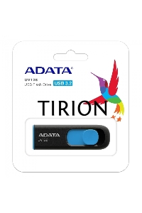 Флеш диск 128GB ADATA UV128, USB 3.0, черный/синий