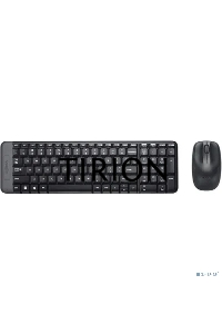 Клавиатура + мышь Logitech MK220 клав:черный мышь:черный USB беспроводная