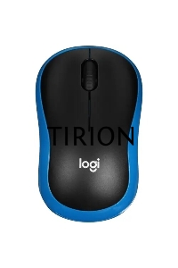 Мышь беспроводная Logitech M185 синий, 1000 dpi, радиоканал, USB, кнопки - 3