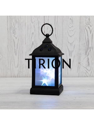 Декоративный фонарь NEON-NIGHT 11х11х22,5 см, черный корпус, цвет свечения RGB с эффектом мерцания NEON-NIGHT