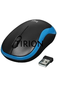 Мышь беспроводная Logitech M185 синий, 1000 dpi, радиоканал, USB, кнопки - 3