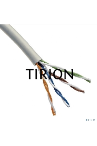 Кабель витая пара U/UTP, CAT 5e, PVC, 4х2х0,52 мм, 24AWG, INDOOR, SOLID, серый, 305 м Rexant PRO
