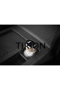 Автомобильное зарядное устройство HOCO z26 high praise dual port car charger with digital display, белый
