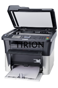 МФУ лазерный Kyocera Ecosys FS-1025MFP (1102M63RU0/1102M63RUV/1102M63RU2/1102M63NX2/1102M63DZ2), A4, ч/б, печ. до 25 стр/мин., скан. до 18 стр/мин. (ч/б) 6 стр/мин. (цвет), 600 x 1800 dpi (печать) 600x600dpi (скан), USB, RJ-45