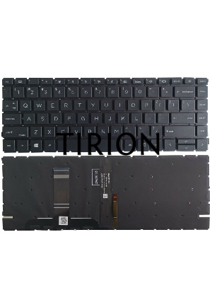 Клавиатура для ноутбука HP Probook 440 445 G8 черная с подсветкой