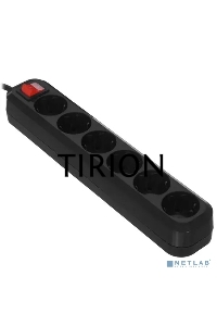 Сетевой фильтр 5bites SP6B-318 6S / 3*1.5MM2 / 16A / ABS / 1.8M / BLACK