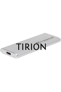 Накопитель External SSD Transcend 500Gb ESD260C <TS500GESD260C> (USB3.1 gen 2, Type C 520/460Mbs, 3D NAND, 81x34x8mm, 33g) Silver