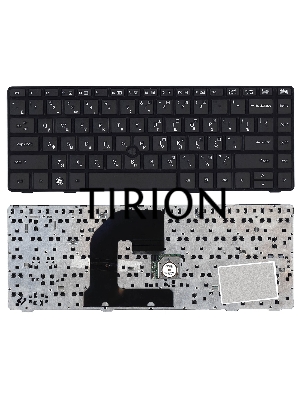 Клавиатура для ноутбука HP EliteBook 8460P ProBook 6460B 6465B черная с черной рамкой с указателем