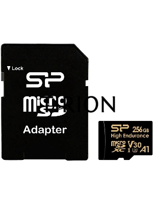 Флеш карта microSD 256GB Silicon Power  microSDHC Class 10 UHS-I A1 V30 U3 (SD адаптер) 100MB/s