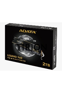 Накопитель SSD ADATA LEGEND 960, 2Tb, PCIe 4.0 x4, M.2 2280, NVMe, R/W 7400/6800, с радиатором