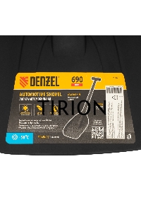 Лопата автомобильная, 230х290х690мм, сверхпрочный полиамид Denzel