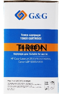 Картридж лазерный G&G GG-Q6001A голубой (2000 стр.) для HP CLJ 1600/2600/2605N, LBP 5000/5100