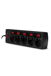 Сетевой фильтр Sven SF-05PL 3,0 м (5 розеток) черный 