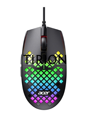 Мышь проводная Acer OMW134 черный, 3200 dpi, USB, кнопки - 6