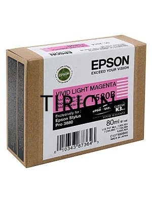 Картридж струйный Epson C13T580B00 светло-пурпурный (80ml)