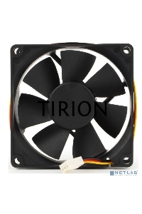 Вентилятор Gembird FANCASE/BALL-3100 черный 80мм 3100rpm 3-pin